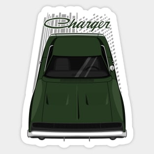 Dodge Charger 1968 - Dark Green Sticker